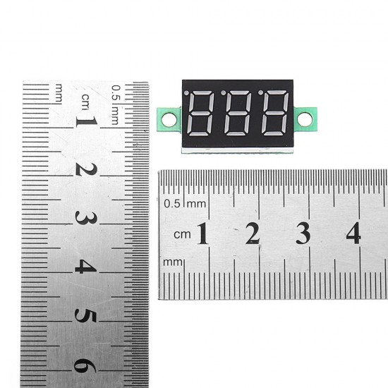 3pcs 0.36 Inch DC0V-32V Red LED Digital Display Voltage Meter Voltmeter Reverse Connection Protection