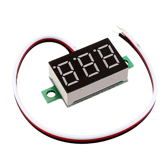 3pcs 0.36 Inch DC0V-32V Red LED Digital Display Voltage Meter Voltmeter Reverse Connection Protection 3pcs 0.36 Inch DC0V-32V Red LED Digital Display Voltage Meter Voltmeter Reverse Connection Protection