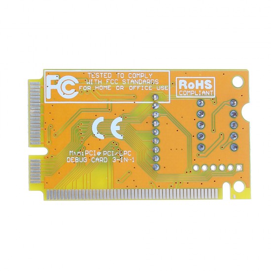 3pcs 3 in 1 Mini PCI/PCI-E Card LPC PC Laptop Analyzer Tester Module Diagnostic Post Test Card Board