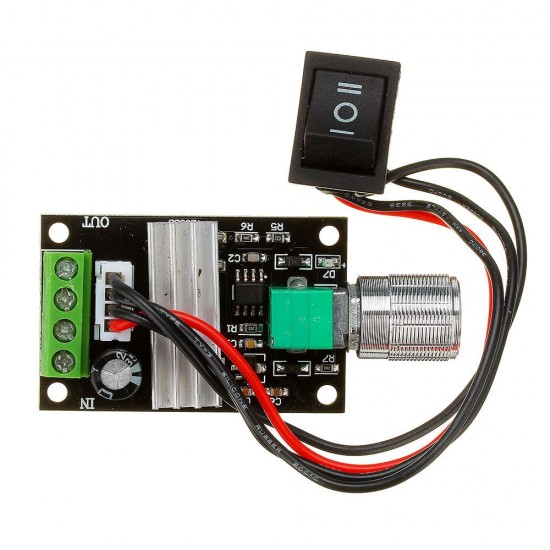 3pcs DC 6V 12V 24V 28V 3A 80W PWM Motor Speed Controller Regulator Adjustable Variable Speed Control Switch