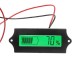 3pcs GY-6A Y6A 12V 24V 36V 48V Lead Acid Battery 2-15S Lithium Battery Universal Adjustable 6-63V Green Screen Waterproof LCD Capacity Display Board Indicator Digital Voltmeter With Switch
