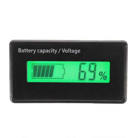 3pcs GY-6H Y6H 12V 24V 36V 48V Lead Acid Battery 2-15S Lithium Battery Universal Adjustable 6-75V Green Screen Waterproof LCD Capacity Display Board Indicator Digital Voltmeter 3pcs GY-6H Y6H 12V 24V 36V 48V Lead Acid Battery 2-15S Lithium Battery Universal Adjustable 6-75V Green Screen Waterproof LCD Capacity Display Board Indicator Digital Voltmeter