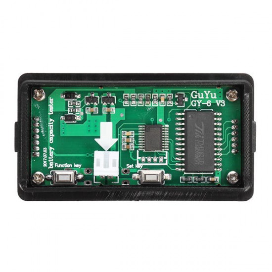 3pcs GY-6H Y6H 12V 24V 36V 48V Lead Acid Battery 2-15S Lithium Battery Universal Adjustable 6-75V Green Screen Waterproof LCD Capacity Display Board Indicator Digital Voltmeter 3pcs GY-6H Y6H 12V 24V 36V 48V Lead Acid Battery 2-15S Lithium Battery Universal Adjustable 6-75V Green Screen Waterproof LCD Capacity Display Board Indicator Digital Voltmeter
