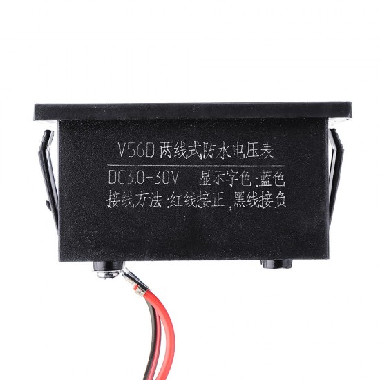 3pcs Red DC2.5-30V LCD Display Digital Voltage Meter Waterproof Dustproof 0.56 Inch LED Digital Tube 3pcs Red DC2.5-30V LCD Display Digital Voltage Meter Waterproof Dustproof 0.56 Inch LED Digital Tube