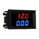 3pcs nMini Digital Voltmeter Ammeter DC 100V 10A Voltmeter Current Meter Tester Blue+Red Dual LED Display