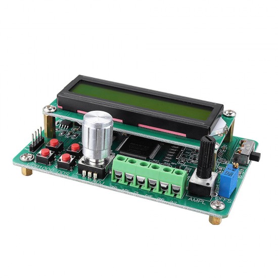 5MHz UDB1005S DDS Signal Generator LCD1602 Sweep Function Source Sine Triangle Sawtooth Wave