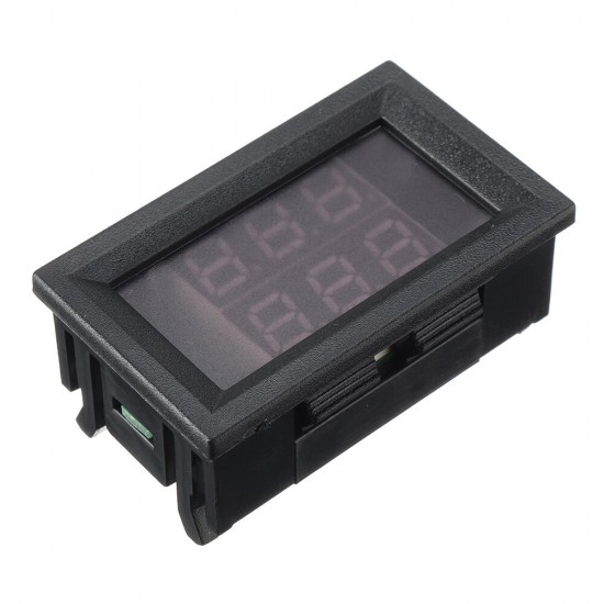 5Pcs DC 4-28V 5V 12V 0.28 inch 0.28 inch LED Display Dual Red Digital Temperature Sensor Thermometer with NTC Probe Cable