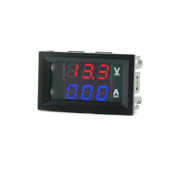 5Pcs DC 7-110V 10A Three-digit Ammeter High Voltage Digital Display Voltage and Current Meter Voltmeter