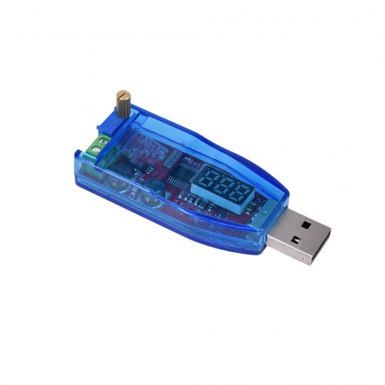 5V to 12V 24V Voltage Display USB Boost Module 1-24V Adjustable 3W Desktop Power Supply