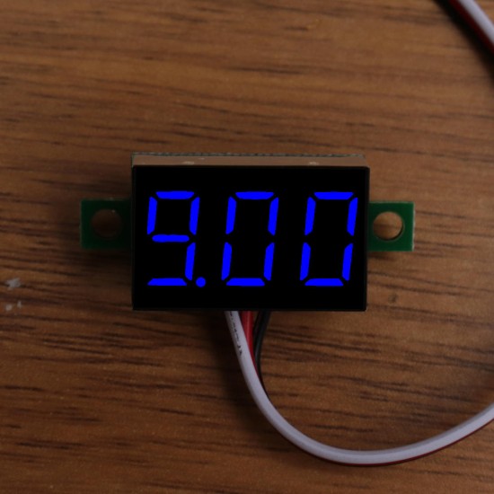 5pcs 0.36 Inch DC0V-32V Blue LED Digital Display Voltage Meter Voltmeter Reverse Connection Protection 5pcs 0.36 Inch DC0V-32V Blue LED Digital Display Voltage Meter Voltmeter Reverse Connection Protection