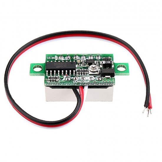 5pcs 0.36 Inch DC0V-32V Green LED Digital Display Voltage Meter Voltmeter Reverse Connection Protection