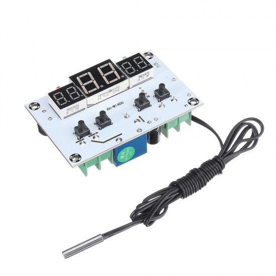 5pcs 12V XH-W1400 Digital Thermostat Embedded Chassis Three Display Temperature Controller Control Board