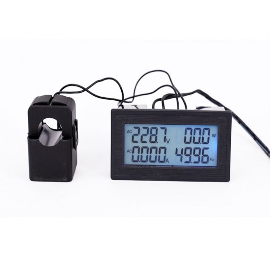 6-in-1 AC60-500V 100A Three-phase AC Voltage Ammeter Blue Backlight Digital Display Multi-function Power Frequency 6-in-1 AC60-500V 100A Three-phase AC Voltage Ammeter Blue Backlight Digital Display Multi-function Power Frequency