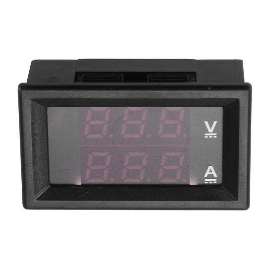 DC 100V 10A Mini Digital Voltmeter Ammeter Voltage Current Meter Tester With Blue /Red Dual LED Display