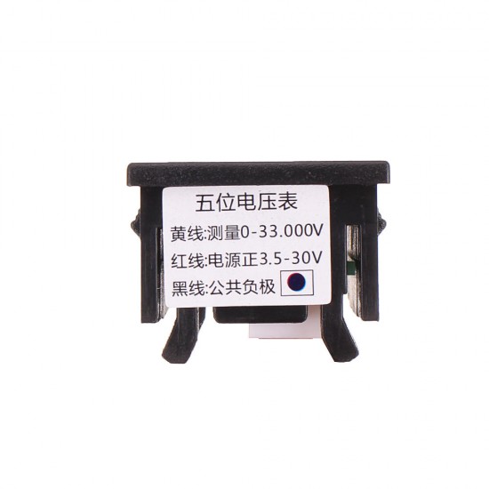 DC 4V-30V 0.36 Inch 5 Digit Mini LED Display Digital Voltmeter Voltage Detector Panel Meter High Accuracy 3 Wires