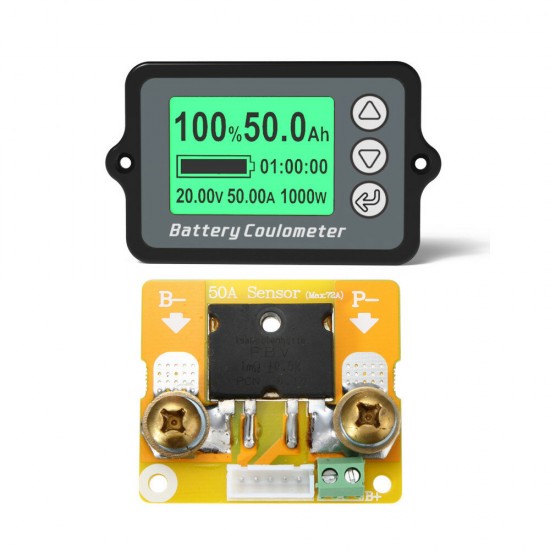 DC 8-80V 50A High Precision LiFePO Lithium Lead Acid Battery Tester Coulomb Counter DC 8-80V 50A High Precision LiFePO Lithium Lead Acid Battery Tester Coulomb Counter
