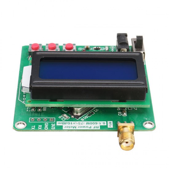 Digital Radio Frequency Power Meter -75~+16dBm Power Attenuation Can Be Set Ultra Small LCD Automatic Backlight