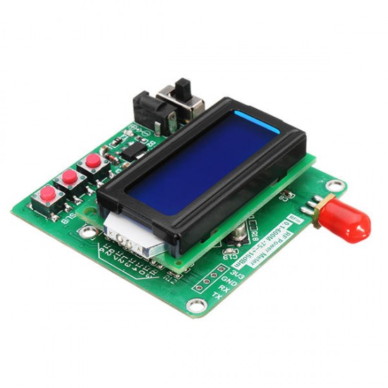 Digital Radio Frequency Power Meter -75~+16dBm Power Attenuation Can Be Set Ultra Small LCD Automatic Backlight