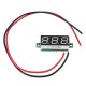 0.28 Inch 2.5V-30V Mini Digital Volt Meter Voltage Tester Two Line Voltmeter