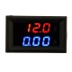 Mini Digital Voltmeter Ammeter DC 100V 10A Voltmeter Current Meter Tester Blue+Red Dual LED Display