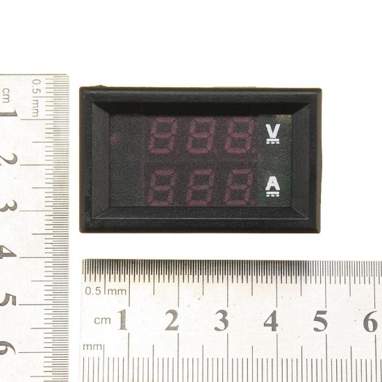 Mini Digital Voltmeter Ammeter DC 100V 10A Voltmeter Current Meter Tester Blue+Red Dual LED Display Mini Digital Voltmeter Ammeter DC 100V 10A Voltmeter Current Meter Tester Blue+Red Dual LED Display