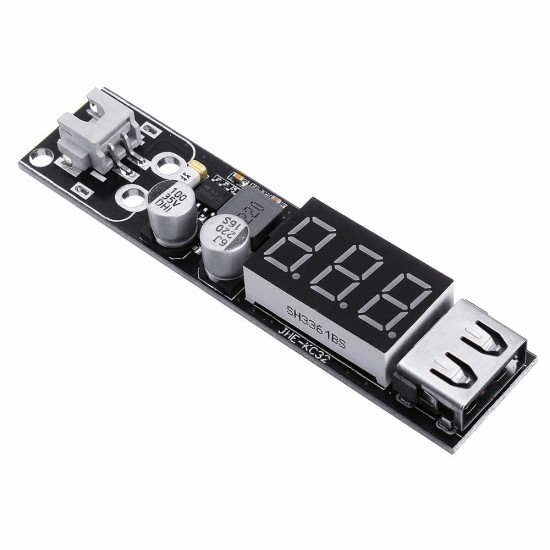 JHE-KC32 Voltage Display Step Down USB Charging Module 7-30V QC2.0/3.0 USB Mobile Phone Charger JHE-KC32 Voltage Display Step Down USB Charging Module 7-30V QC2.0/3.0 USB Mobile Phone Charger