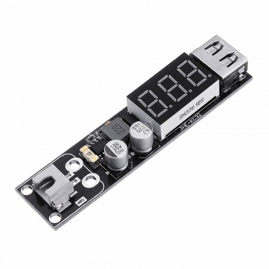 JHE-KC32 Voltage Display Step Down USB Charging Module 7-30V QC2.0/3.0 USB Mobile Phone Charger