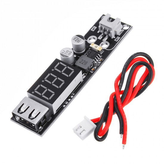 JHE-KC32 Voltage Display Step Down USB Charging Module 7-30V QC2.0/3.0 USB Mobile Phone Charger