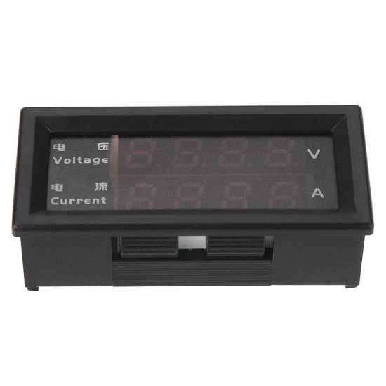 M4430 Mini Digital Voltmeter Ammeter DC 100V / DC 200V 10A Panel Amp Volt Voltage Current Meter Tester Detector with Dual LED Display