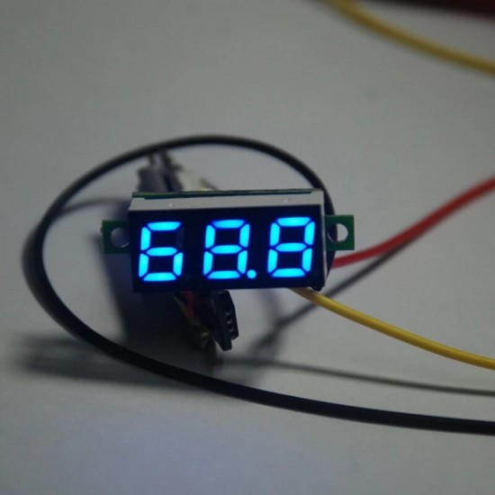 Mini 0.36 Inch LED Display Digital Voltmeter Voltage Tester Voltage Meter Car Motorcycle Volt Tester Detector DC0-30V Capacity