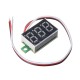 Mini 0.36 Inch LED Display Digital Voltmeter Voltage Tester Voltage Meter Car Motorcycle Volt Tester Detector DC0-30V Capacity