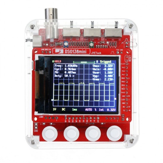 NEW 13805K DSO138 Mini 200KHz Digital Oscilloscope SMD Soldered Version DC3.5V-6V With Housing