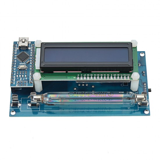 Open Source Geiger Counter Radiation Detector DIY Module with LCD Display Miller GM Tube Detector Radiation Open Source Geiger Counter Radiation Detector DIY Module with LCD Display Miller GM Tube Detector Radiation
