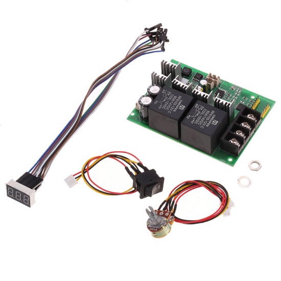 PWM DC Motor Governor 10V-55V 12V 24V 36V 48V 40A Motor Speed Control Module Controller with Display