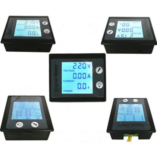 001 AC 80-260V 10A 2200W Power Meter LCD Digital Voltmeter Current Meter Monitor Display Module