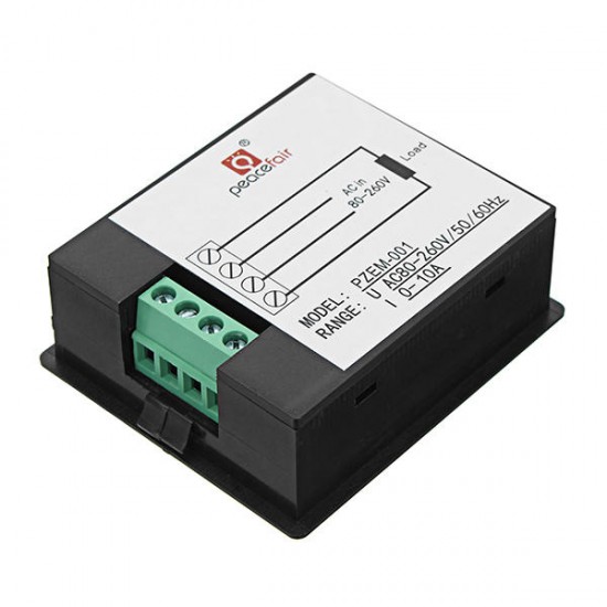 001 AC 80-260V 10A 2200W Power Meter LCD Digital Voltmeter Current Meter Monitor Display Module 001 AC 80-260V 10A 2200W Power Meter LCD Digital Voltmeter Current Meter Monitor Display Module