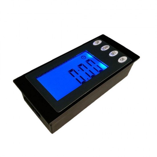 002 20A AC 80-260V Digital LCD Voltmeter Current Voltage Energy Meter KWH Panel Tester