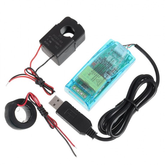 004T 0-100A AC Communication Box TTL Serial Module Voltage Current Power Frequency With Case 004T 0-100A AC Communication Box TTL Serial Module Voltage Current Power Frequency With Case