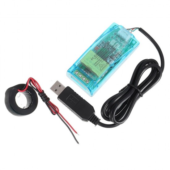 004T 100A+Closed CT +USB AC Communication Box TTL Serial Module Voltage Current Power Frequency With Case