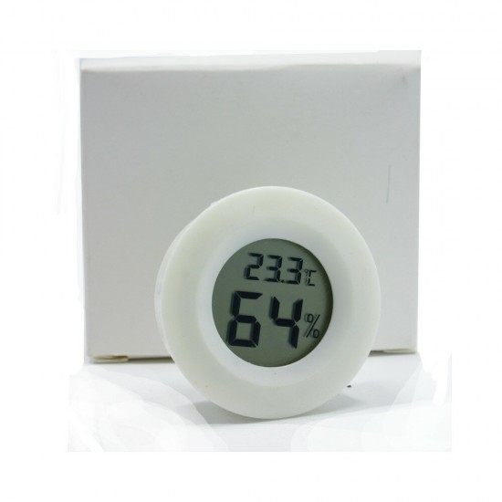 Round Embedded Electronic Thermometer and Hygrometer Pet Hygrometer Acrylic Box Climbing Box Decoration Round Embedded Electronic Thermometer and Hygrometer Pet Hygrometer Acrylic Box Climbing Box Decoration