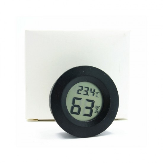 Round Embedded Electronic Thermometer and Hygrometer Pet Hygrometer Acrylic Box Climbing Box Decoration Round Embedded Electronic Thermometer and Hygrometer Pet Hygrometer Acrylic Box Climbing Box Decoration