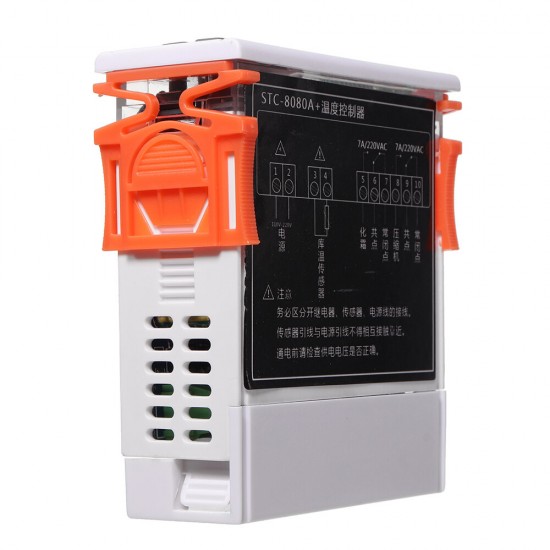 STC-8080A+ Digital Temperature Controller Regulator Cold Storage Freezer Sensor Hygrometer 220VAC STC-8080A+ Digital Temperature Controller Regulator Cold Storage Freezer Sensor Hygrometer 220VAC