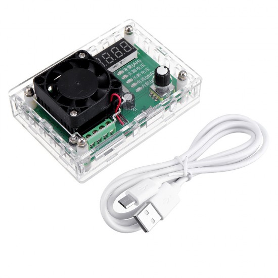 TEC-06 Battery Capacity Testing 16W Electronic Load Tester with Case for Mobile Power Tester LED Display with Fan Cable Online Draw Discharge Curve TEC-06 Battery Capacity Testing 16W Electronic Load Tester with Case for Mobile Power Tester LED Display with Fan Cable Online Draw Discharge Curve