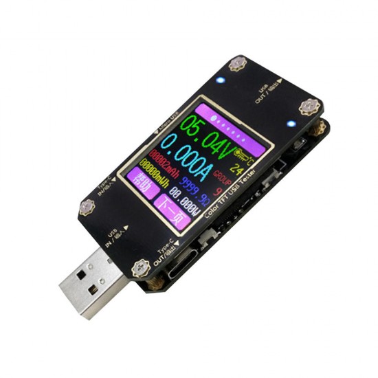 USB Current Voltage Meter Digital Display Color Tester With bluetooth Voltmeter