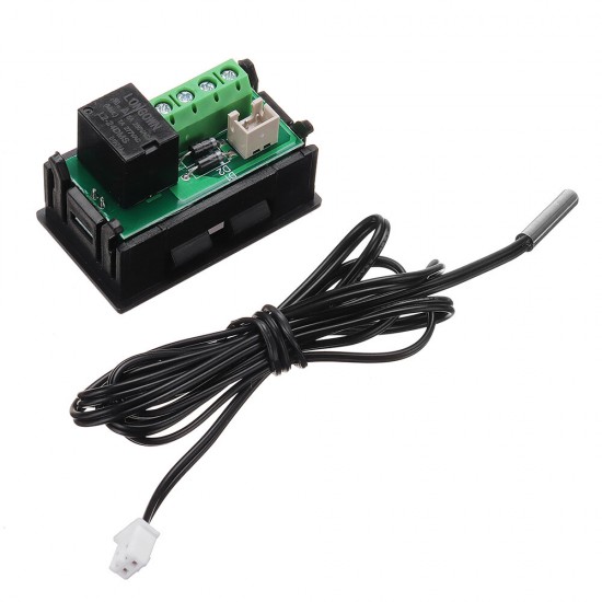 W3018 Digital Temperature Controller Miniature Embedded Digital Temperature Controller Switch 0.1°12V/24V