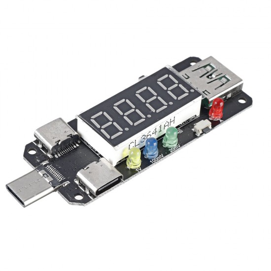 XY-WPDT USB Charging Trigger Charger Voltmeter Ammeter 5V/9V/12V/15V/20V/PPS PD2.0 PD3.0 Type-C USB Decoy Device for PD Charger