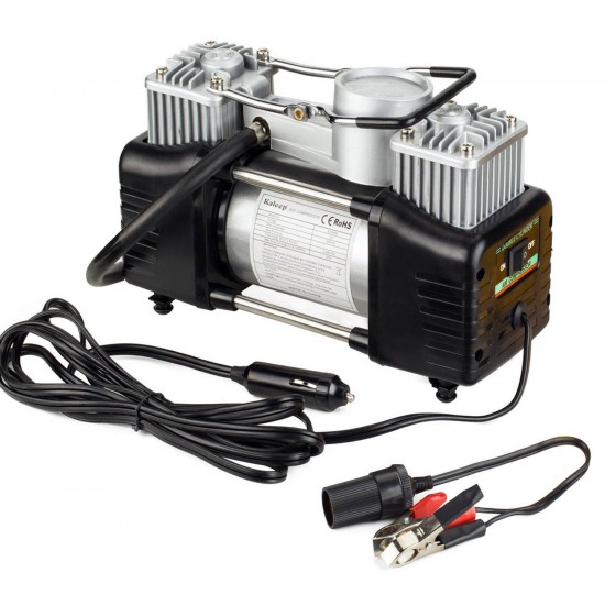 12V 150PSI Portable Heavy Duty Dual Cylinder Air Pump Air Compressor Tire Inflator For Car Truck RV 12V 150PSI Portable Heavy Duty Dual Cylinder Air Pump Air Compressor Tire Inflator For Car Truck RV