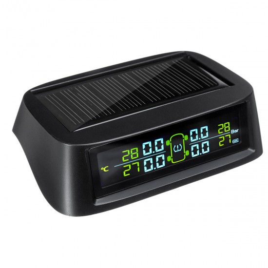 C700 Solar Temperature Tire Pressure Monitor Digital LCD Display Waterproof C700 Solar Temperature Tire Pressure Monitor Digital LCD Display Waterproof