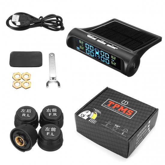 Car Solar Tire Pressure Monitor External Sensor or Internal Sensor