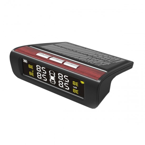Car Solar Tire Pressure Monitoring System External English Version with Four Sensors Car Solar Tire Pressure Monitoring System External English Version with Four Sensors